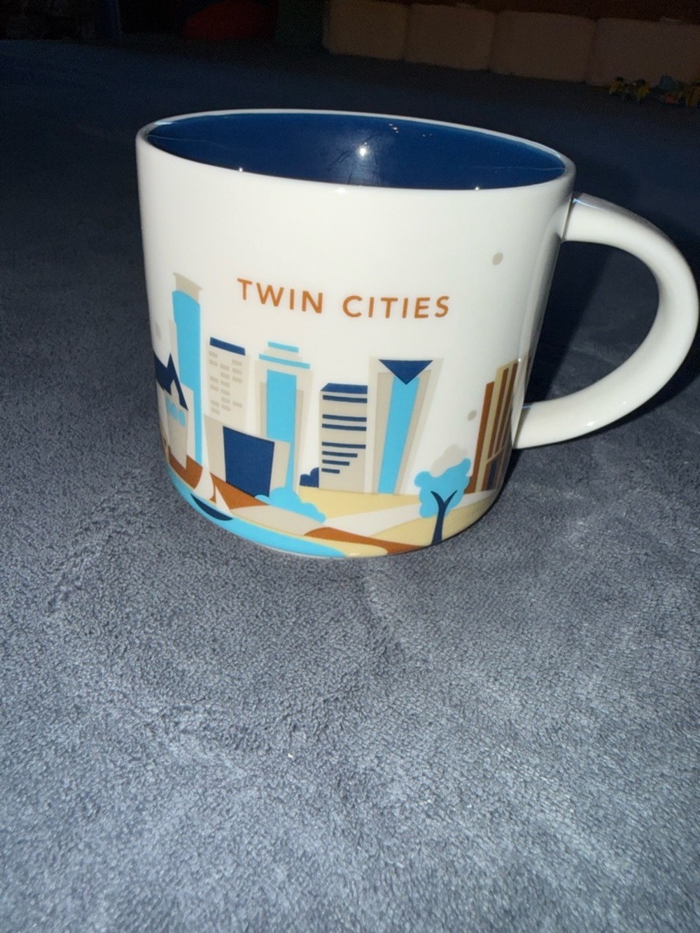 Starbucks Twin Cities Ceramic Mug - Blue and Tan Cityscape (3 for $35)
